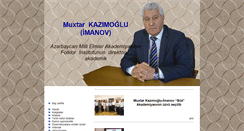 Desktop Screenshot of mukhtar-kazimoglu.com